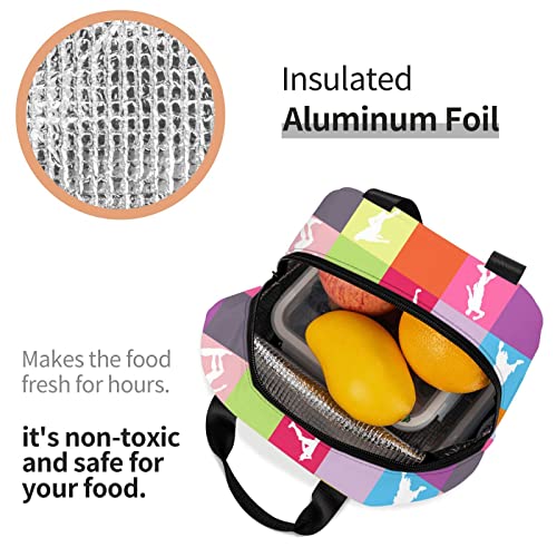 Tvmpkix Kids Lunch Bag, Reusable Insulated Lunch Box Cooler Tote Bag Meal Prep For Boys Men Women Picnic Travel Work Colorful #TOP3