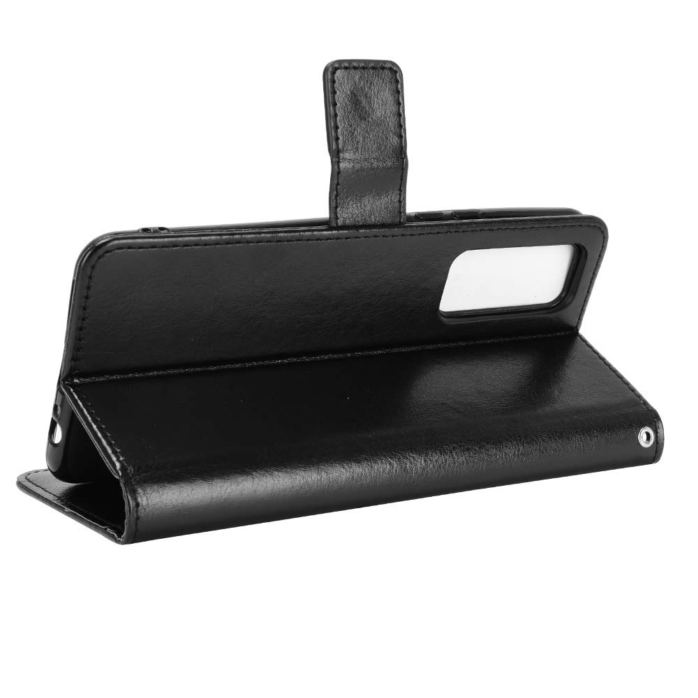 Custodia Flip Portafoglio In Similpelle Per Vivo Y70 / V20 SE – Magneti, Portacarte E Funzione Stand (Nero)