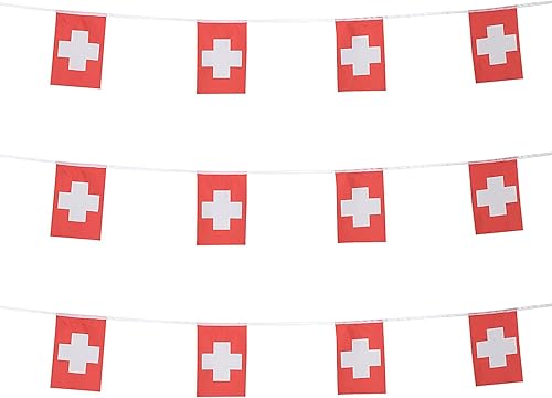 Vista 12 de ZXvZYT Cadena de bandera haitiana de Haití, pequeñas mini banderines de Haití, para gran apertura, eventos deportivos nacionales, decoraciones