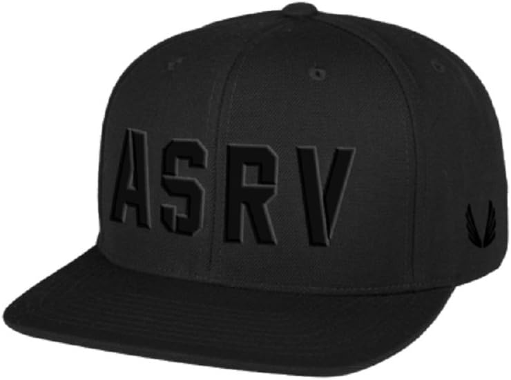 Aesthetic Revolution Men's "ASRV" SnapBack (One Size, Black/Black)