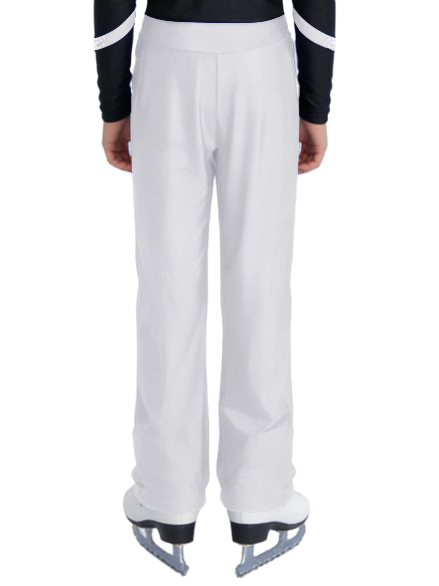 Mufeng Pantaloni Pattinaggio Ragazzo Leggings Termici da Pattinaggio su Ghiaccio Calzamaglia Termica Collant Skating Metallici Leggings per Allenamento