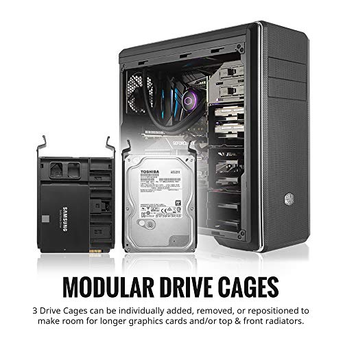 Gabinete Cooler Master MasterBox CM694 TG, E-ATX, Lateral em Vidro Temperado, 2 Ventoinhas Frontais