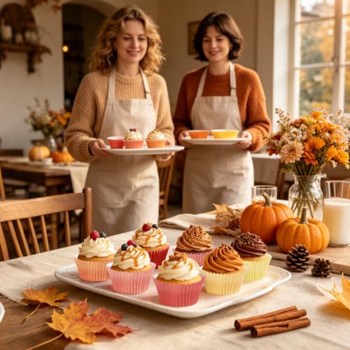 Image of 600Pcs Fall Cupcake Liners Autumn Baking Cups
