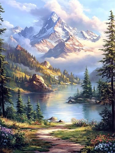 Peinture par numéro paysage pour créer une ambiance nature relaxante dans votre salon