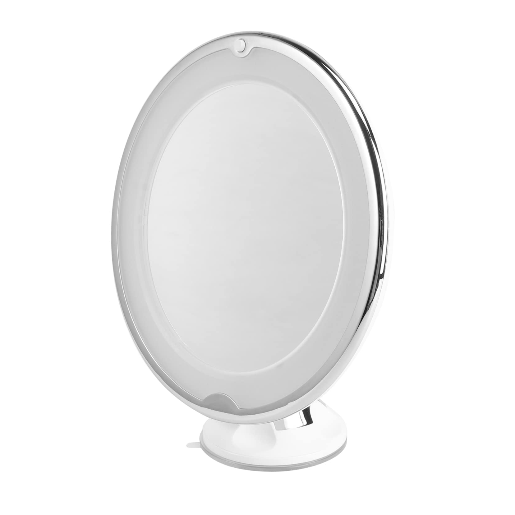 Miroir de maquillage led grossissant à ventouse pour des retouches de précision