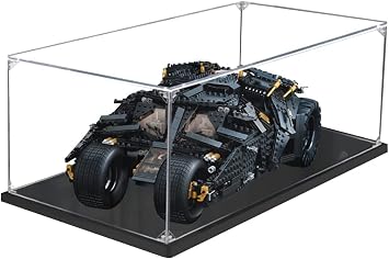 JOMIOD Acrylic Display Case for Lego 76240 DC Batman Batmobile Tumbler, Dustproof Display Box Compatible with Lego 76240 - Model Not Included 3MM