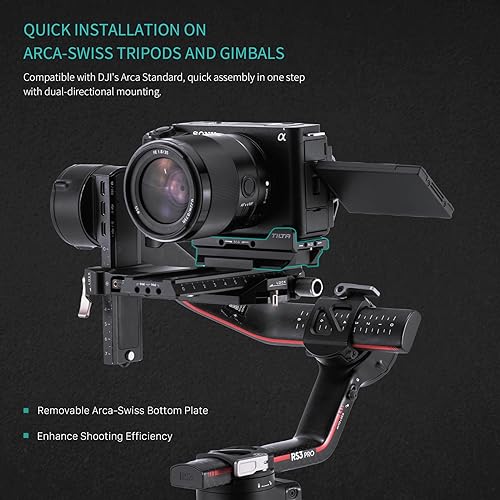 Tilta Arca Baseplate Compatible with Sony ZV-E1 Anti-rotation Design and Quick Installation - Black TA-T35-BP-B - Image 3