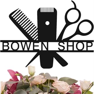Custom Metal Barbershop Signs, Barbershop Metal Wall Signs with Last Name, Personalized barbershop name sign, Custom barbershop Sign for Gifts #NM0943A