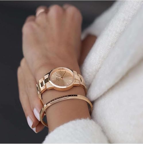 Miniatura 2 de Daniel Wellington Iconic Link Unitone 1.102 in Reloj para mujer, acero inoxidable (316L) reloj de oro rosa para mujer, Unitona de oro rosa, Reloj de