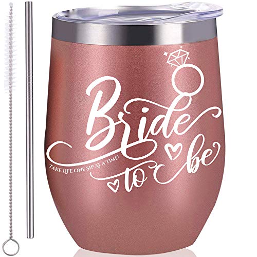 Bride to Be Tumbler 12 oz Perfect for Wedding Gifts, Wedding Decorations, Bachelorette