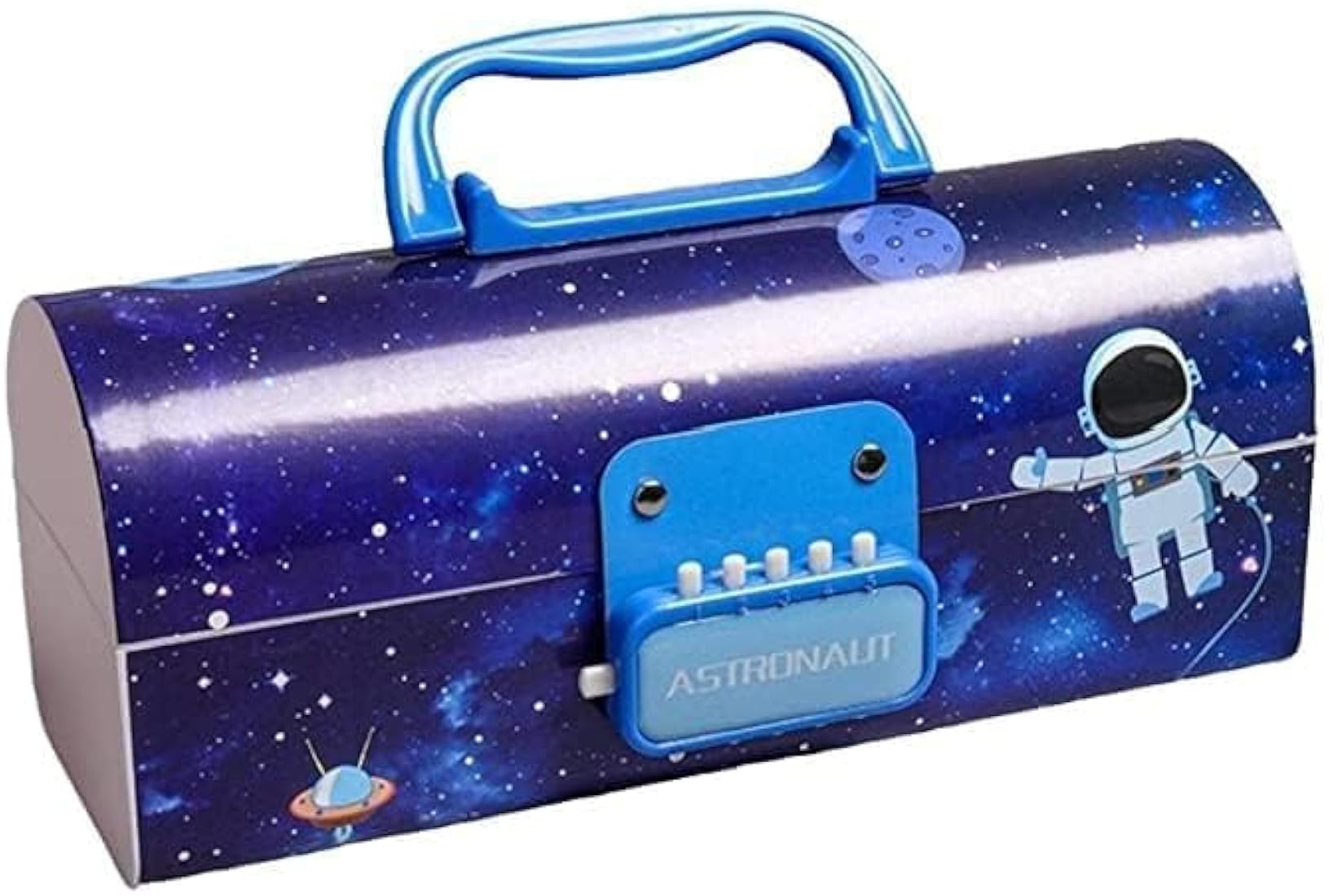 KNEWTEN Multi-Functional Astronaut Pencil Box with Double Password