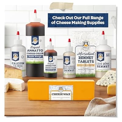 Liquid Animal Rennet For Cheese Making | Milk Coagulant | Make Cheese At Home - 2 oz