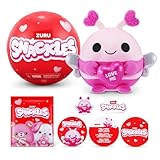 Snackles Valentinstag Edition 13 cm Plüschtier von ZURU – Ultra-weiches Mini Kuscheltier mit süßem Snack, sammelbare kuschelige Plüschfigur für Kinder, Twens