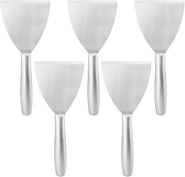 5 Pack 4" Putty Scraper Putty Knife Set Stainless Steel Putty Knife Wallpaper Scraper Paint Scraper Tool Drywall Spackle Plasterboard Mud Scraping Paint