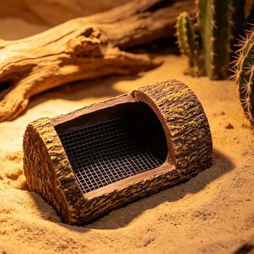 Futterschale für Geckos, auslaufsichere Futterschale in Stumpfform, Harzteller zum Füttern von Schildkröten, für Gecko- Wand, Chamäleon, Schildkröten und Amphibien-2