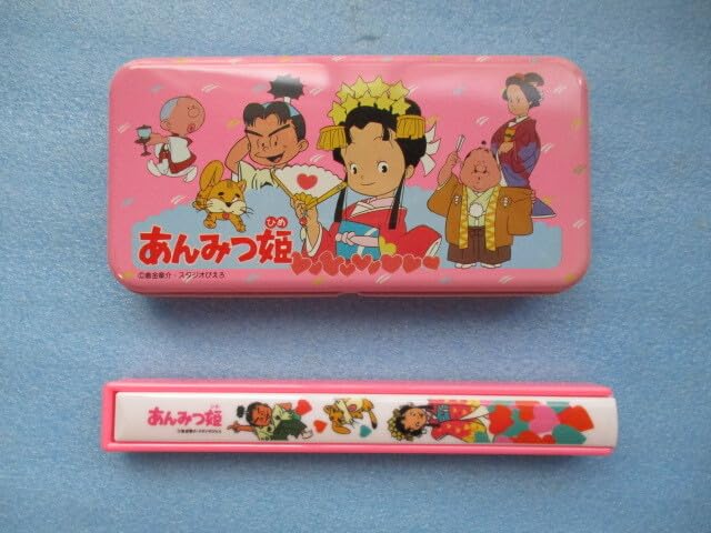 80年代 あんみつ姫　せんすセット バンダイ製　当時物　昭和レトロ 80年代 あんみつ姫 せんすセット バンダイ製 当時物 昭和レトロ 80年代