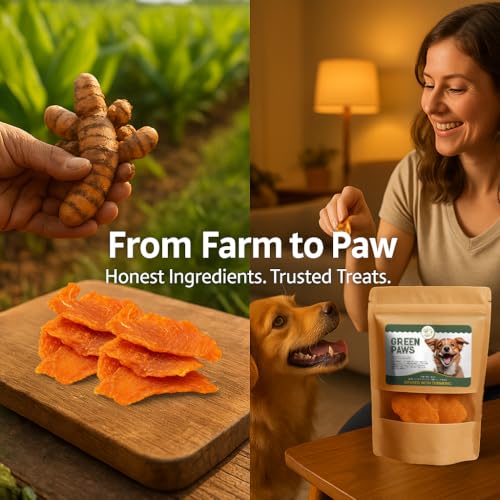 Image of Chicken Jerky Dog Treat, Turmeric Infused, 10 oz