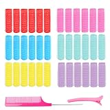 36 Stück Lockenwickler Set, Kurze Haare Selbsthaftend Haftwickler, Kleine Locken Set, Friseursalon Lockenwickler Über Nacht Haarwickler Styling-tools Mit 1 Kamm Und 4 Clips Werkzeuge Für Frauen
