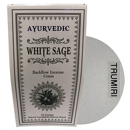 White Sage Backflow Incense Cones For Waterfall And Mat Bundle Inciensos Aromaticos|Incienso|Inciense|Insienso #TOP3