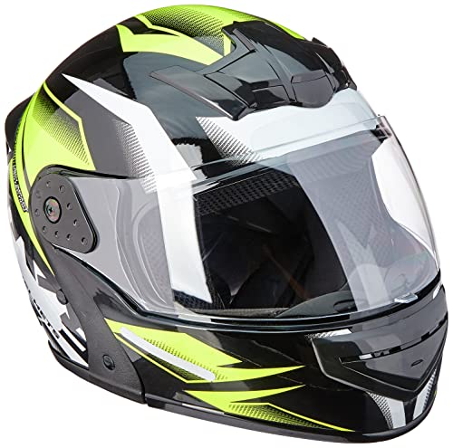 Capacete Robocop Escamoteável MIXS Gladiator Storm 58 Amarelo