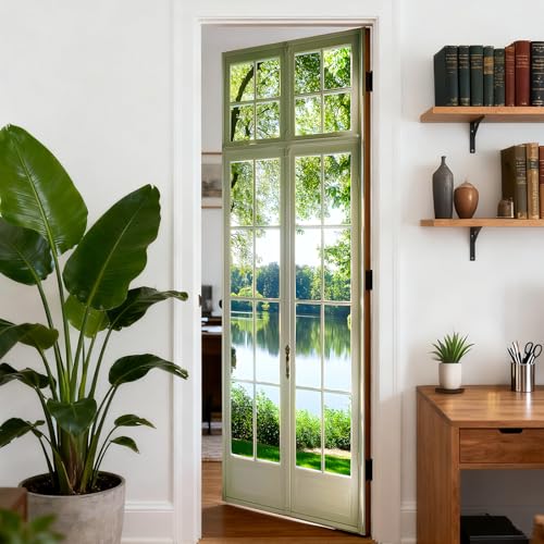 Image of Nuxovilar Lake View Door Stickers Peel Stick PVC 30.3x78.7 Inches