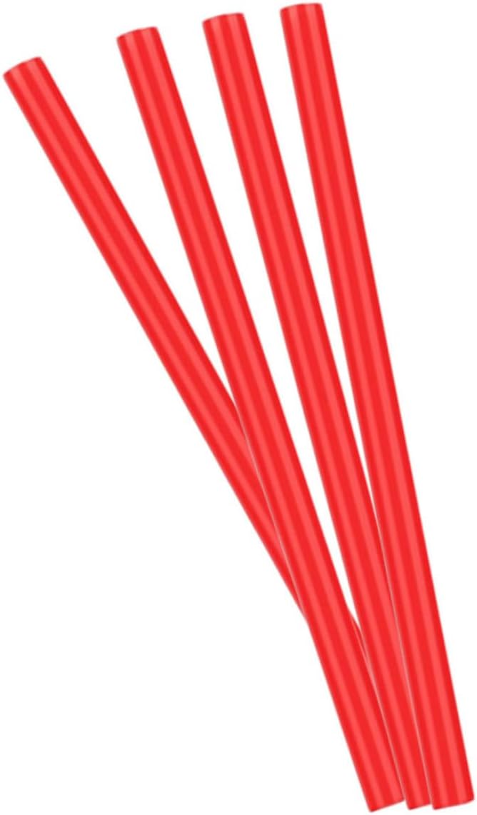 BESTonZON 8pcs Non-slip Silicone Stove Hoses High Temperature Resistant Red Tubing for Camping Outdoor Cooking Supplies