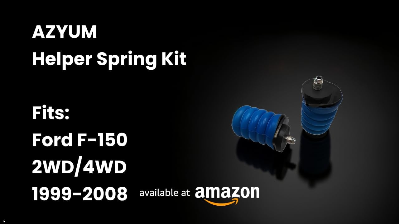 SSR-108-40 Blue Rear Bump Stop & Helper Spring Kit for Ford F-150 1999-2008 2WD 4WD