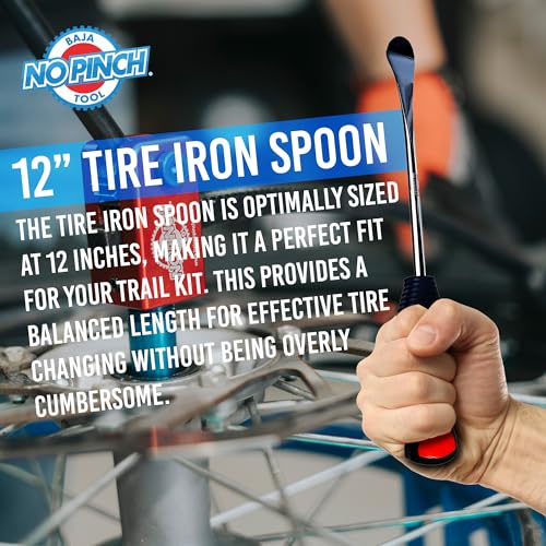 Image of 12 inch Tire Iron Spoon | Lever Tool Kit | Professional Tire Changing Tool for Enduro Motocross | Motorcycle | Dirt Bike | Dura-Grip | Easy-to-Use for Safe & Quick Tire Repair | Dirt bike Tire Spoons