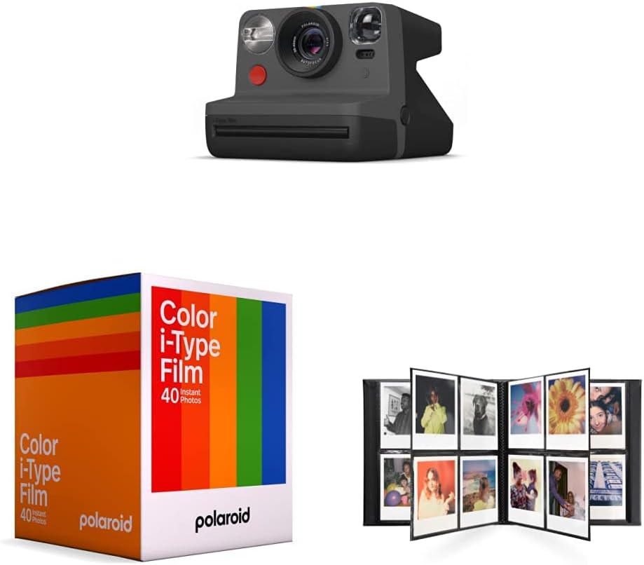 Polaroid Originals Now IType Instant Camera + Polaroid Photo Album + Polaroid