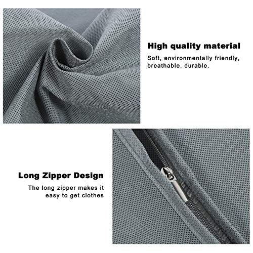 Organizador, capa pendurada para roupas, sacola para roupas de não tecido, sacola para vestidos e ca