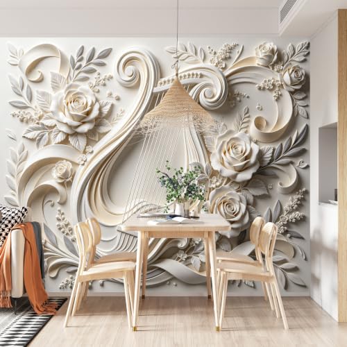 Papier peint autocollant 3D Lyra pour masquer mur abîmé - 5