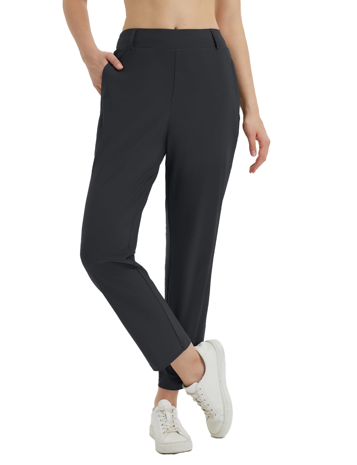 baleaf Golfhose Damen UPF 50+ Lässige Hose Arbeit Bussiness Schwarz XS