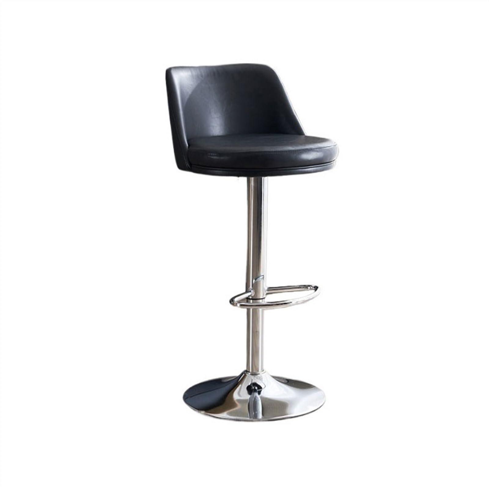Eines B Home Ar Furniture 60-80Cm Lift Swivel Ackrest Ar Stool Modern Light Luxury Household Fashion Kitchen Island Chair Iron High Chair Counter Arstool(B)