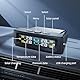 KAOLALI Reifendruckkontrollsystem TPMS Kabellose Solar-Reifendrucküberwachung mit 4 Externen Reifendrucksensor, Echtzeit-Anzeige Temperatur Druck 5 Bar Solar & USB-Ladung für Auto SUV