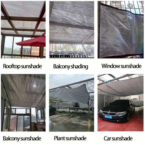 Malla de sombreo de aluminio para cocheras y piscinas familiares grandes 8