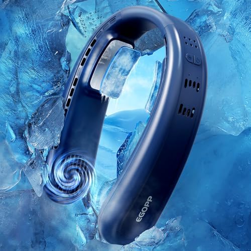 1S Cool Down 30°F Neck Fan with Double Semiconductor Coolers, 360...
