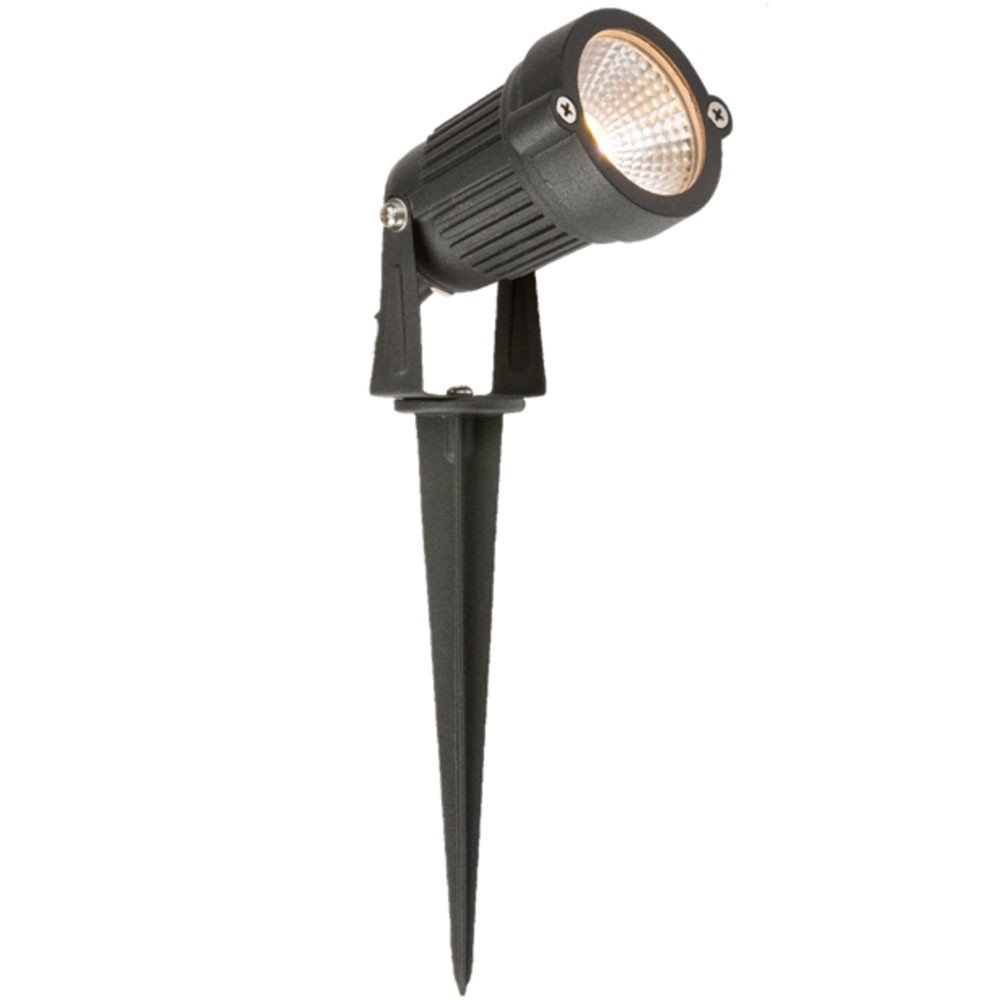 KnightsbridgeIP54 LED Wall/Spike Spotlight, Aluminium, 4 W, Black