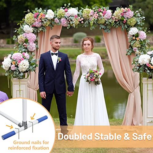 Square Wedding Arches For Ceremony - 6.2X6.7Ft Metal Arch Backdrop Stand For Parties,Heavy Duty Garden Arbor For Christmas Archway Outdoor Decor,Curtain Stand For Room Dividers #TOP3