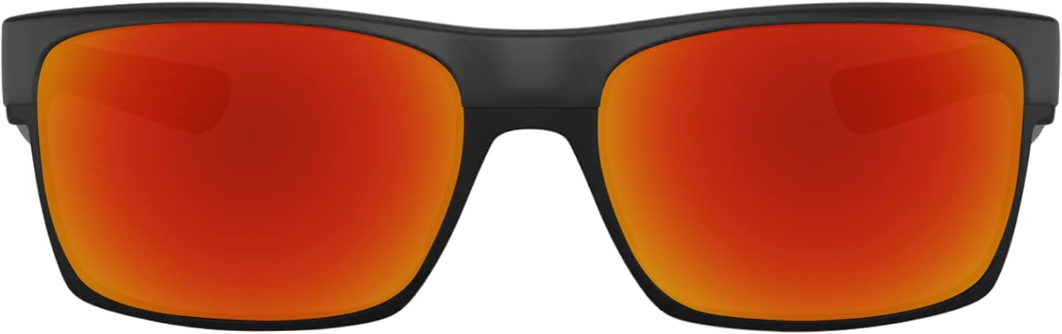 1.8MM Polycarbonate Replacement Lenses for Oakley TwoFace OO9189 60mm Sunglass - Fire Red