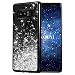 Produktbild KOUYI Galaxy Note 8 Hülle Glitzer, Fließen Flüssig Glitzer Mode 3D Bling Dynamisch Silikon Flexible TPU Kreativ Shiny Glitter Cover Beschützer für Samsung Galaxy Note 8 (Silber)
