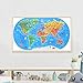 Mideer World Map Puzzle for Kids Ages 4-8, 100 Piece Floor Jigsaw Puzzle for Toddlers with Continents, Geography Educational Toys for Boys Girls, Globe Atlas Preschool Learning Game for Kids Ages 4-6