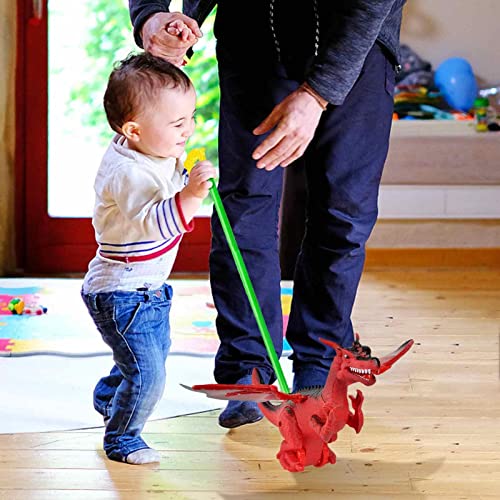 Carrinho de passeio de brinquedo - Mão Empurre a Língua Para Fora Pequenos Aviões Andadores Brinqued