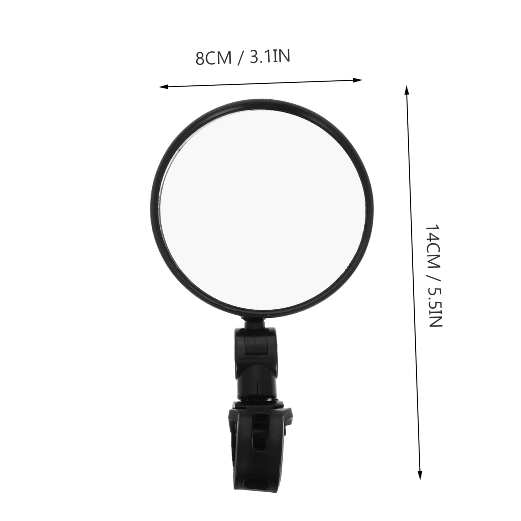 Ciieeo Ergonomic Bike Mirror Cleaning Brush Rearview Mirror for Bikes Handlebar Mount Anti-fog Dustproof for Electric Scooter Cycling