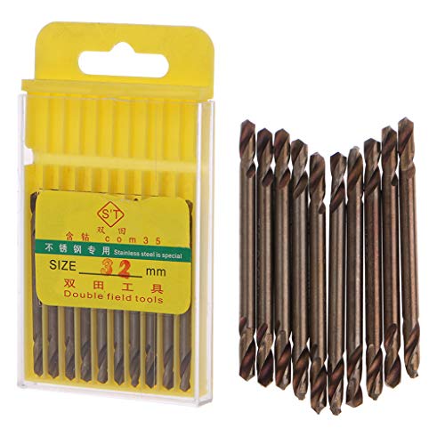 M35 Cobalt HSS Drill Bit Set 10 Piece 1/8 Inch Double Ended Drill Bits Set Power Tools