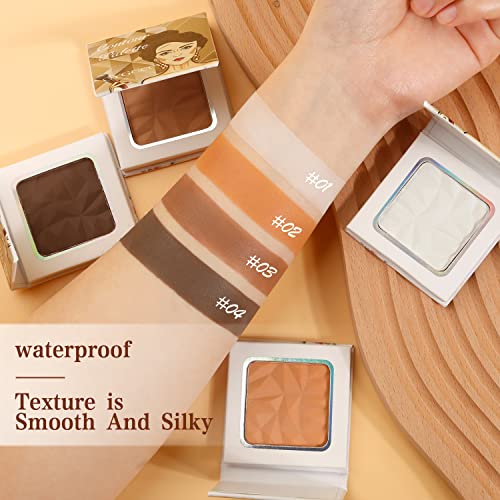 Dark Bronzer Contour Powder Makeup Palette, Contour Pallet for Black Women, Matte Bronzing Contouring Palettes,Smooth Highly Pigmented Powder, Deep Tan - Image 5