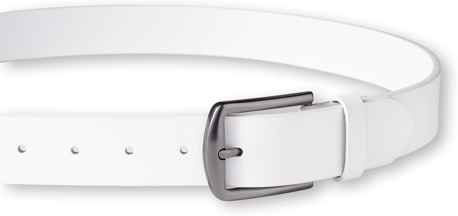 KM Legend mens Leather Dress Belt for Work Business and Casual - Image 3