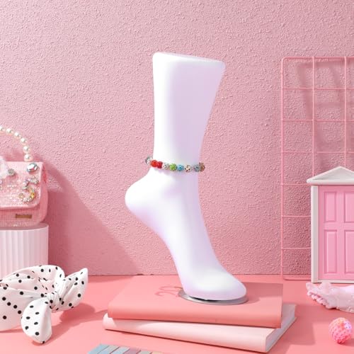 Kichvoe Magnetisches FußModell FüR Socken Display Wiederverwendbarer Schaufensterfuß FüR Einzelhandel Und Messe Kompaktes FußPuppe Ausstellungsmodell 12.20X8.27X2.76 Zoll