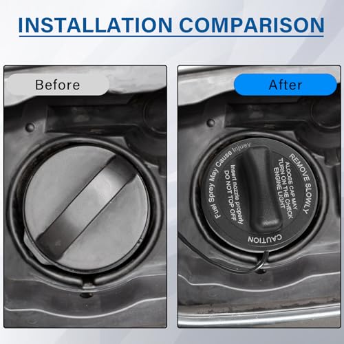 Image of Gas Cap, Fuel Tank Cap Compatible with Mercedes Benz C CL CLS E G GLK CLK S SL SLK C230 C240 C300 C320 CLK320 CLS550, Replace # 2214700605 31849