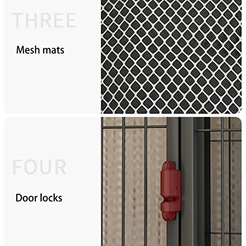 Cage pour chat et enclos intérieur modulable avec rampes et plates-formes - 6