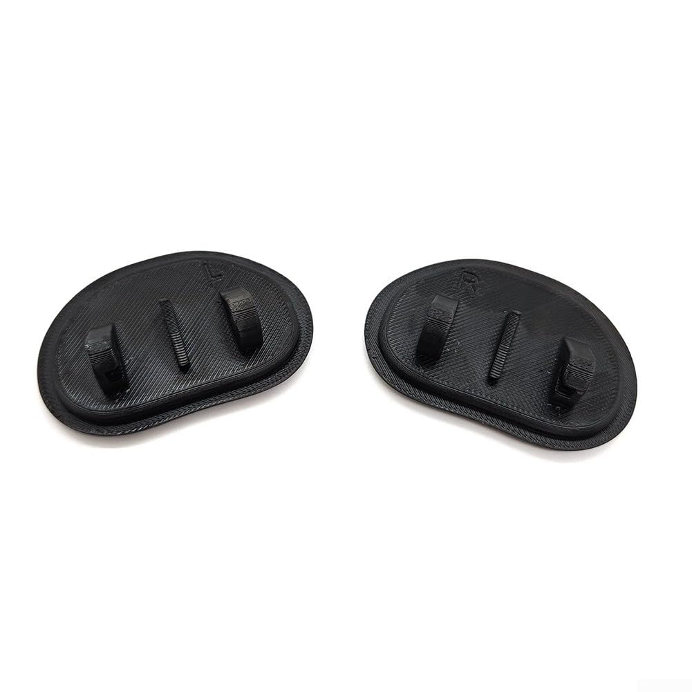 Par de fundas de lavado de faros delanteros compatibles con BMW Z4 E85 E86 2002-2008, negro, OE 51117078261 51117078262